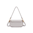 Bolsa Baguete Média Soft Cinza Granito Alça De Ombro