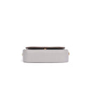 Bolsa Baguete Média Soft Cinza Granito Alça De Ombro