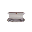 Bolsa Baguete Média Soft Cinza Granito Alça De Ombro