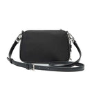 Bolsa Pequena Nylon Preta Alça Transversal