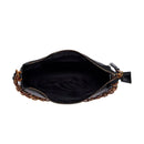 Bolsa Pequena Baguete Soft Preta Alça De Ombro Corrente